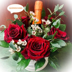 Lillekarp vahuveiniga alkovaba